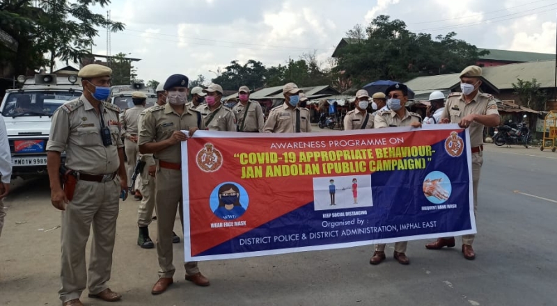 Manipur police covid awareness