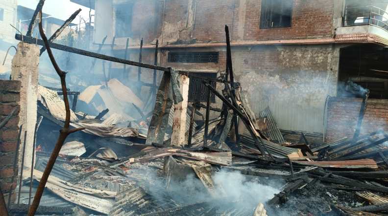 manipur violence, fire, checkon, imphal