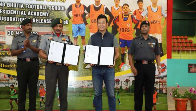 AR Starts MoU Signed With Bhaichung Bhutia Football School